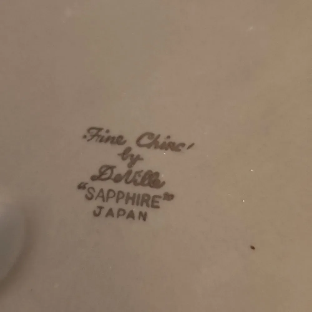 Sapphire by Deville Snack Plate and Footed Cup